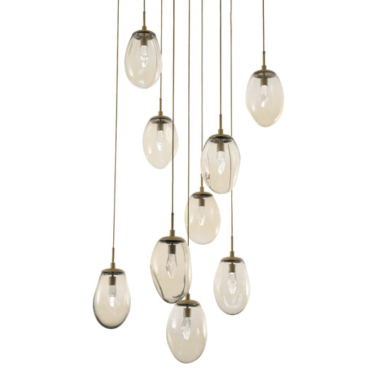 Hammerton Studio Meteo 30" Wide 9 Light LED Crystal Multi Light Pendant