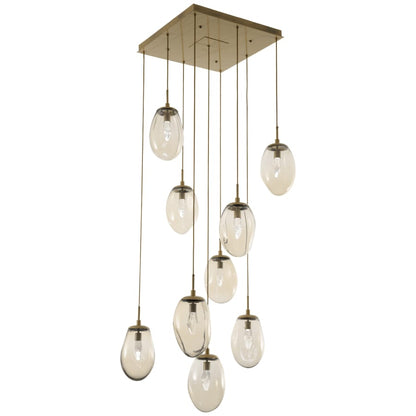 Hammerton Studio Meteo 30" Wide 9 Light LED Crystal Multi Light Pendant
