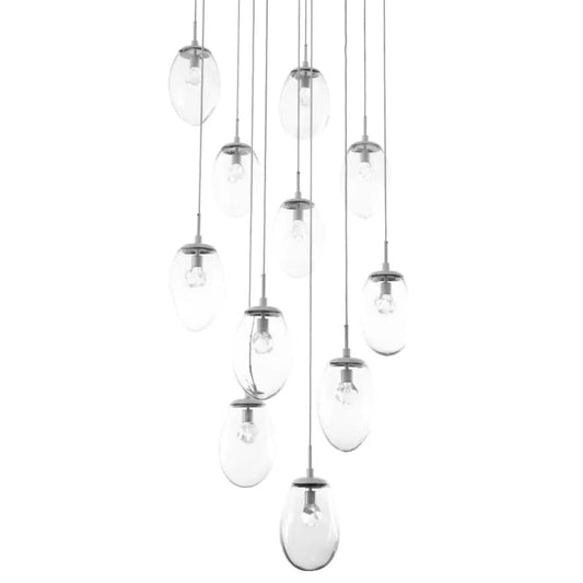 Hammerton Studio Meteo 36" Wide 11 Light LED Crystal Multi Light Pendant