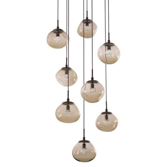 Hammerton Studio Nova 32" Wide 8 Light LED Crystal Multi Light Pendant