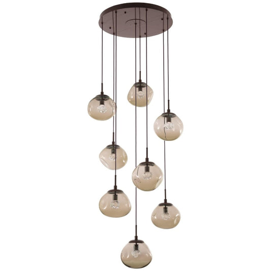 Hammerton Studio Nova 32" Wide 8 Light LED Crystal Multi Light Pendant