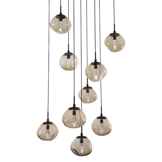 Hammerton Studio Nova 32" Wide 9 Light LED Crystal Multi Light Pendant