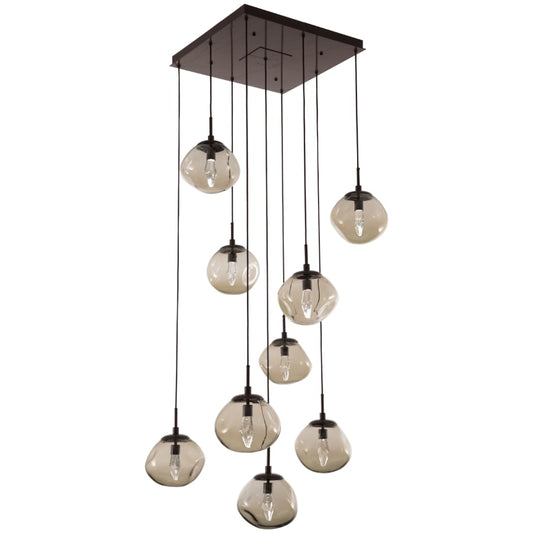 Hammerton Studio Nova 32" Wide 9 Light LED Crystal Multi Light Pendant