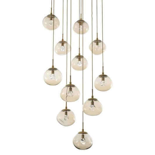Hammerton Studio Nova 38" Wide 11 Light LED Crystal Multi Light Pendant