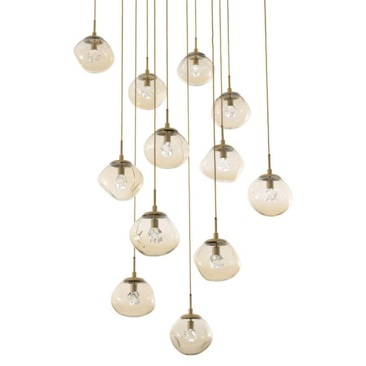 Hammerton Studio Nova 38" Wide 12 Light LED Crystal Multi Light Pendant