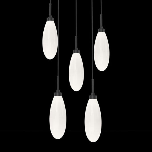 Hammerton Studio Fiori 5 Light 19" Wide LED Abstract Multi Light Pendant - 3000K
