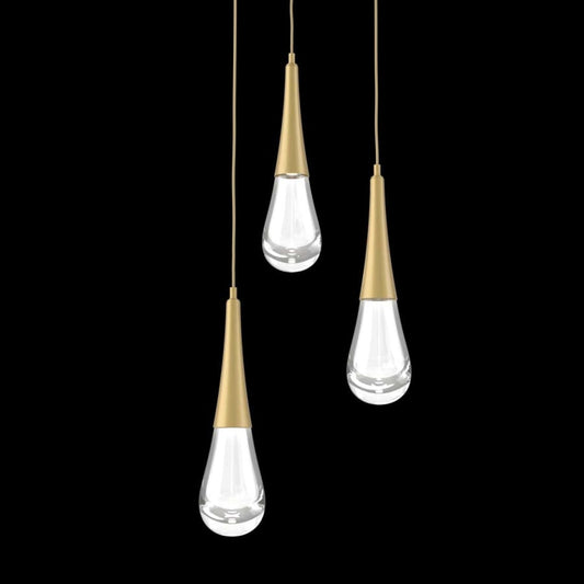 Hammerton Studio Raindrop 3 Light 18" Wide LED Multi Light Pendant - 3000K
