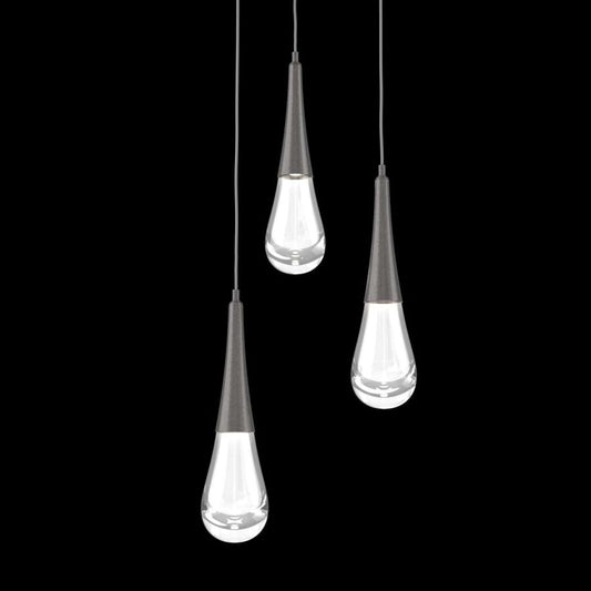 Hammerton Studio Raindrop 3 Light 18" Wide LED Multi Light Pendant - 2700K