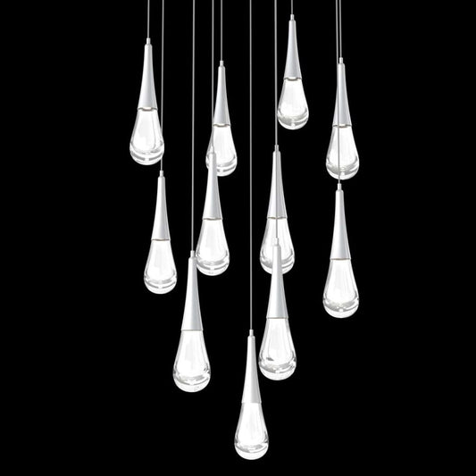 Hammerton Studio Raindrop 11 Light 33" Wide LED Abstract Multi Light Pendant - 2700K