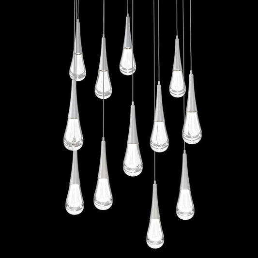Hammerton Studio Raindrop 12 Light 33" Wide LED Abstract Multi Light Pendant - 2700K