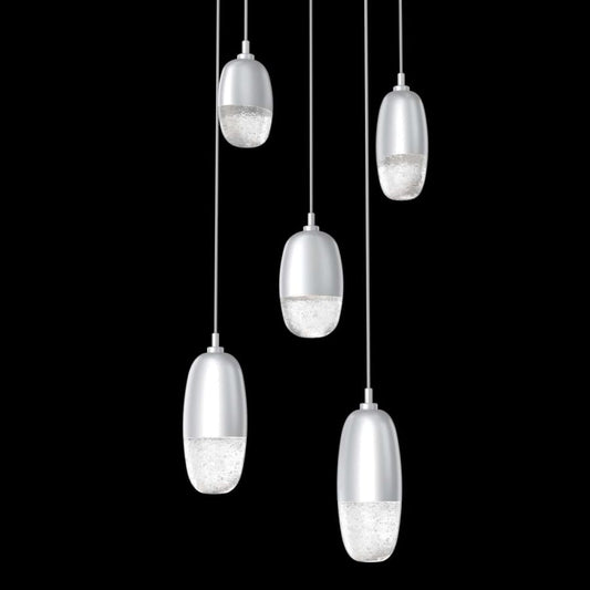 Hammerton Studio Pebble 5 Light 20" Wide LED Abstract Multi Light Pendant - 2700K