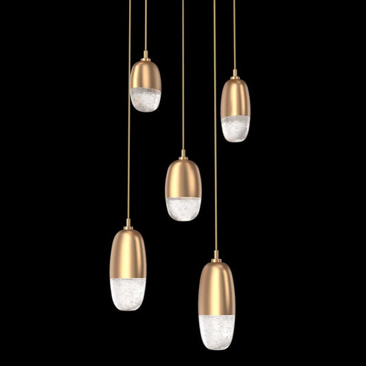 Hammerton Studio Pebble 5 Light 20" Wide LED Abstract Multi Light Pendant - 3000K
