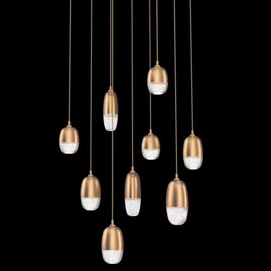 Hammerton Studio Pebble 9 Light 27" Wide LED Abstract Multi Light Pendant - 2700K