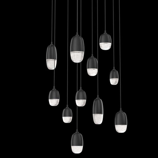 Hammerton Studio Pebble 11 Light 33" Wide LED Abstract Multi Light Pendant - 2700K