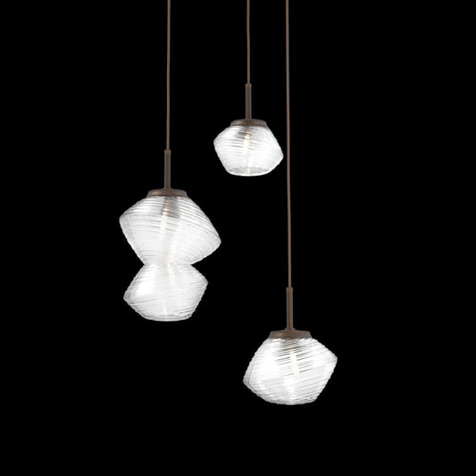 Hammerton Studio Mesa 3 Light 21" Wide LED Abstract Multi Light Pendant - 2700K