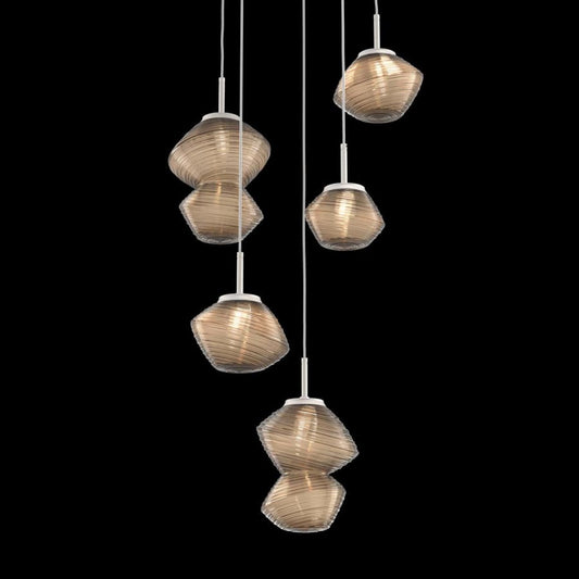 Hammerton Studio Mesa 5 Light 23" Wide LED Abstract Multi Light Pendant - 2700K
