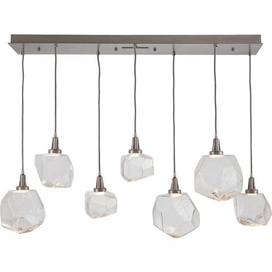 Hammerton Studio Gem 48" Wide 7 Light Hand Blown Glass Linear LED Pendant