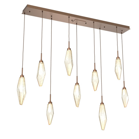 Hammerton Studio Rock Crystal 64" Wide LED Linear Pendant