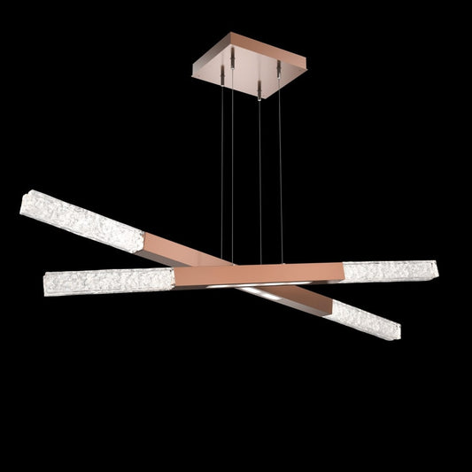 Hammerton Studio Axis 12 Light 48" Wide LED Abstract Linear Chandelier - 3000K