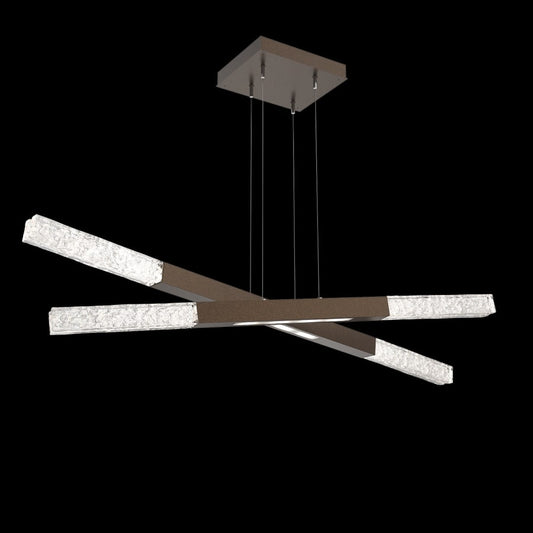 Hammerton Studio Axis 12 Light 48" Wide LED Abstract Linear Chandelier - 2700K