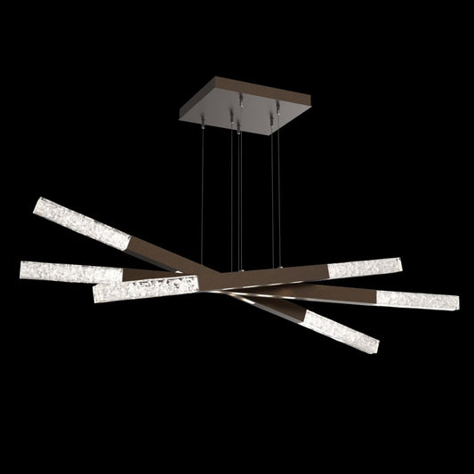 Hammerton Studio Axis 18 Light 62" Wide LED Abstract Linear Chandelier - 2700K