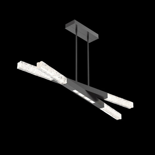 Hammerton Studio Axis 8 Light 51" Wide LED Abstract Linear Chandelier - 3000K