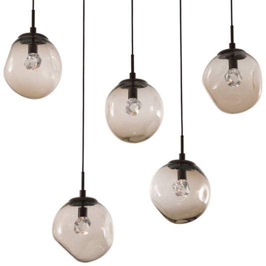 Hammerton Studio Aster 42" Wide LED Crystal Linear Pendant