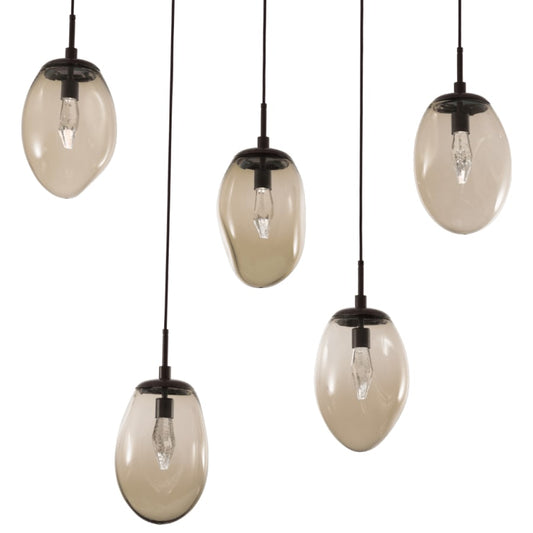 Hammerton Studio Meteo 42" Wide LED Crystal Linear Pendant