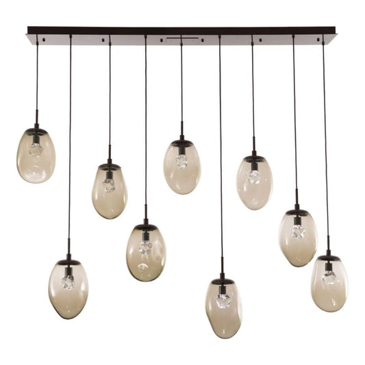 Hammerton Studio Meteo 68" Wide LED Crystal Linear Pendant