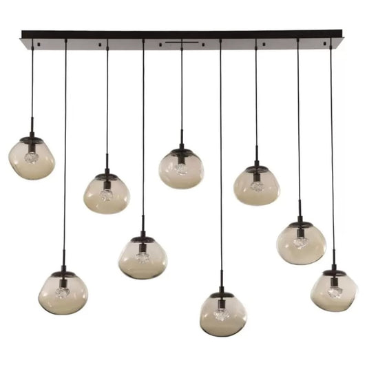 Hammerton Studio Nova 71" Wide LED Crystal Linear Pendant