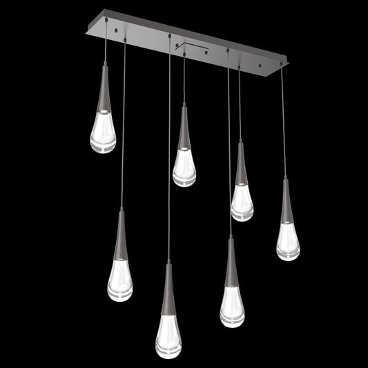 Hammerton Studio Raindrop 7 Light 43" Wide LED Linear Chandelier - 2700K