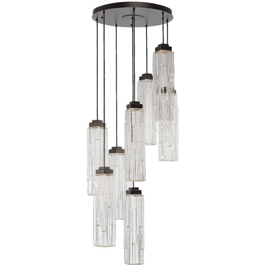 Hammerton Studio Ledgestone 8 Light 28" Wide LED Multi Light Pendant