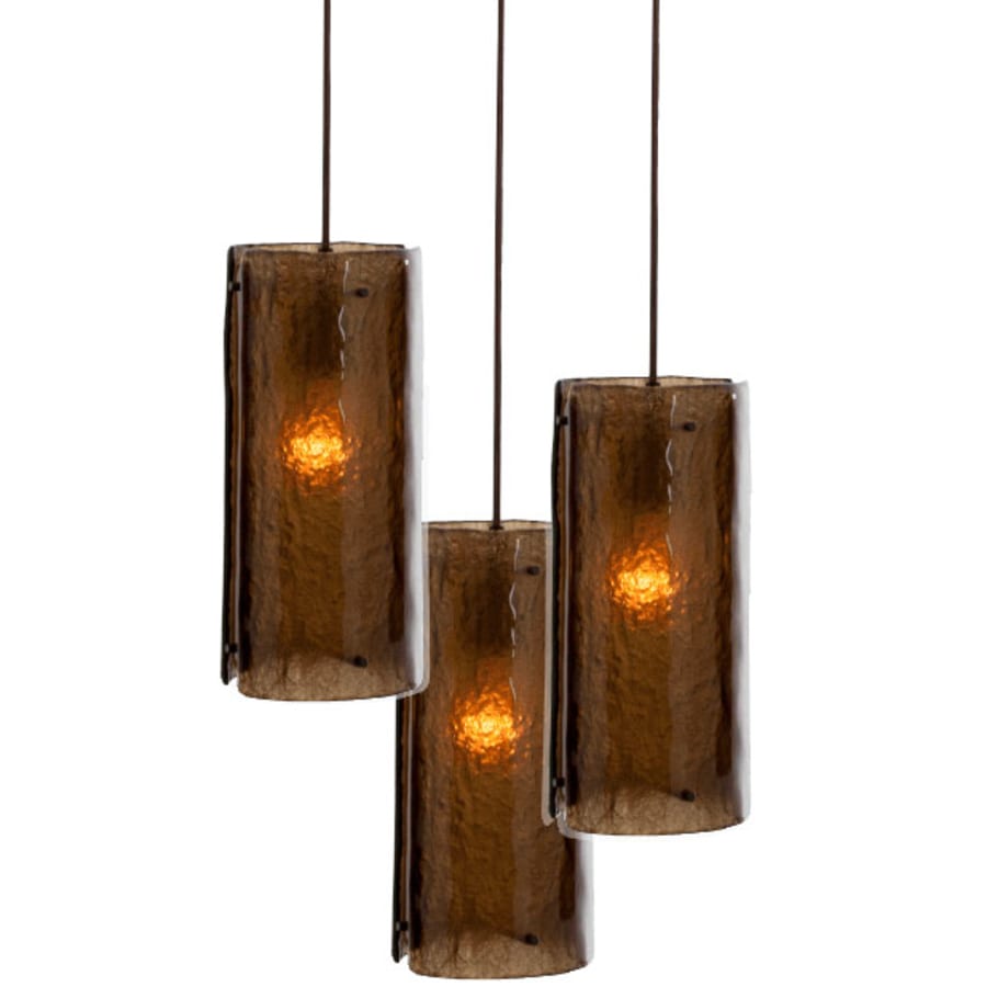 Hammerton Studio Textured Glass 20" Wide Artisan Crafted 5 Light Pendant