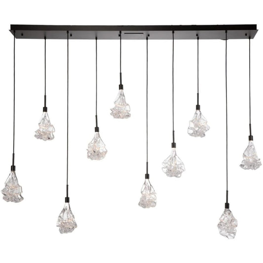Hammerton Studio Blossom 10 Light 73" Wide LED Multi Light Pendant with Blown Glass Shades