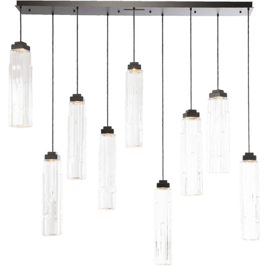 Hammerton Studio Ledgestone 9 Light 72" Wide LED Linear Pendant