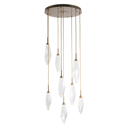 Hammerton Studio Rock Crystal 26" Wide 8 Light Hand Blown Glass Linear LED Pendant