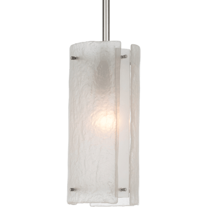 Hammerton Studio Textured Glass 35" Wide Artisan Crafted 5 Light Linear Pendant