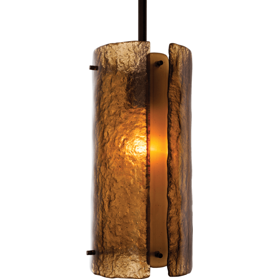 Hammerton Studio Textured Glass 46" Wide Artisan Crafted 7 Light Linear Pendant