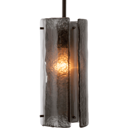 Hammerton Studio Textured Glass 46" Wide Artisan Crafted 7 Light Linear Pendant