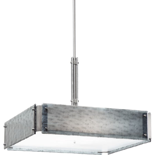 Hammerton Studio Urban Loft 24" Wide Artisan Crafted Chandelier with Hand Textured Glass