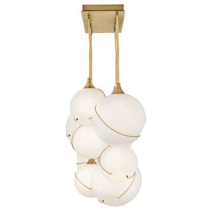 Hinkley Lighting Skye 13 Light 60" Wide Linear Pendant with Glass Shades