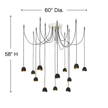 Hinkley Lighting Nula 12 Light 60" Wide Lisa McDennon Multi Light Pendant