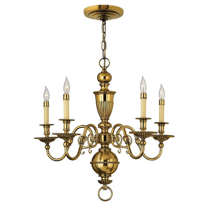 Hinkley Lighting Cambridge 5 Light 25.25" Wide 1 Tier Candle Style Chandelier