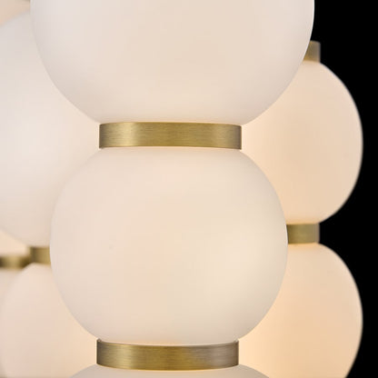 Hinkley Lighting Trigo 52" Wide LED Linear Pendant with Etched Opal Glass Shades