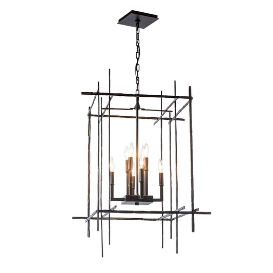 Hubbardton Forge Tura 8 Light 28" Wide Taper Candle Style Chandelier