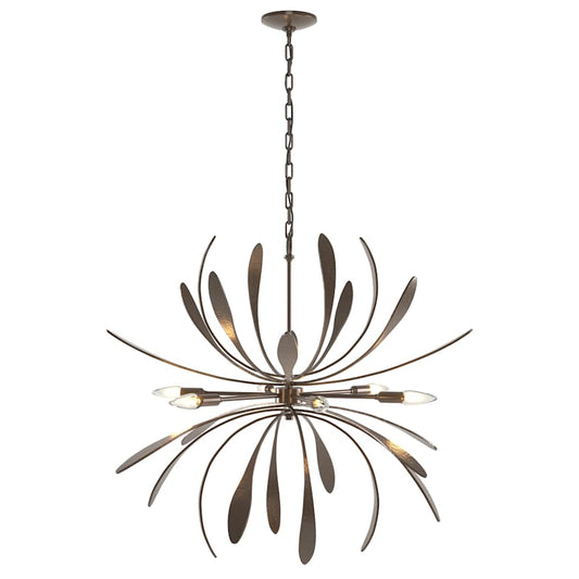 Hubbardton Forge Dahlia 6 Light 33" Wide Taper Candle Style Chandelier