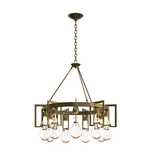 Hubbardton Forge Apothecary 9 Light 35" Wide Chandelier