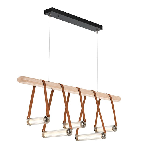 Hubbardton Forge York 52" Wide LED Linear Chandelier