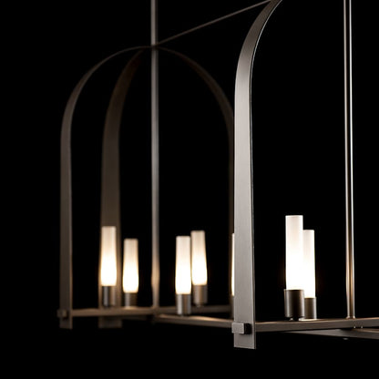 Hubbardton Forge Triomphe 9 Light 41" Wide Linear Pendant