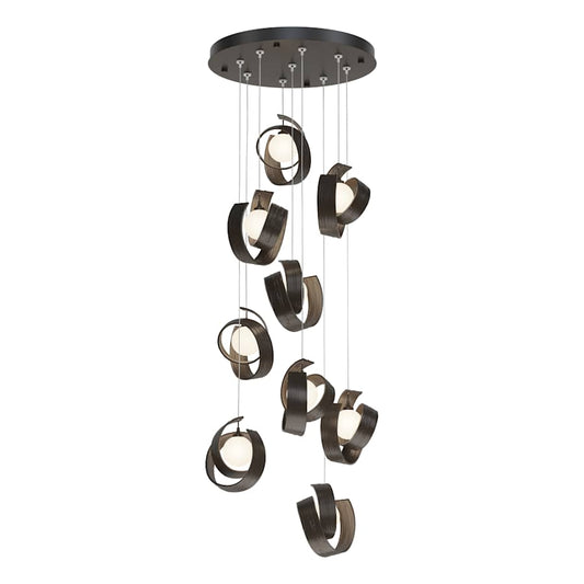 Hubbardton Forge Riza 9 Light 22" Wide Multi Light Pendant